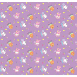 Baumwolle - Peppa Wutz - Molly Mietze - Lucy Locke rosa